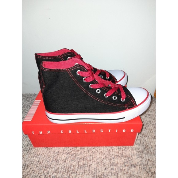 Red and Black Sport Shoes by The Collection. Size 8 fit like a 7 - Picture 3 of 6